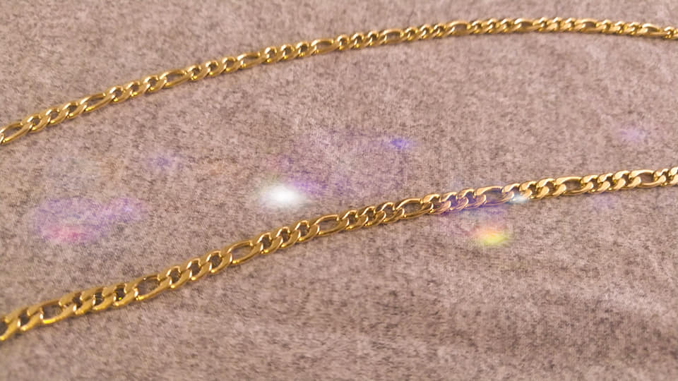 Dây chuyền nam titan mạ vàng 18k như thật kiểu 3