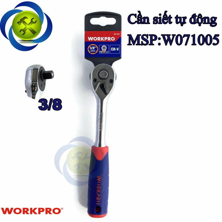 Cần siết tự động 3/8 inch 72 răng workpro w071005