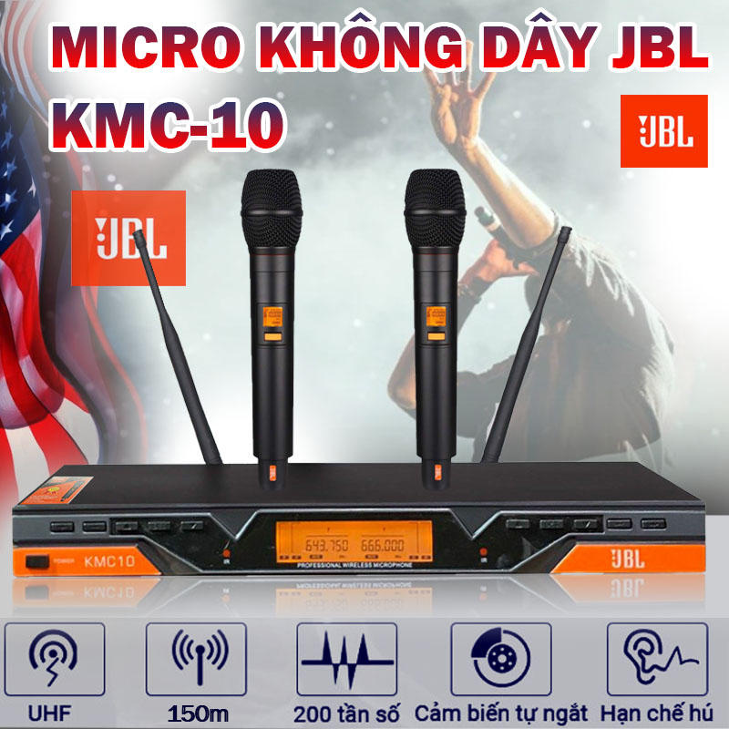  Micro Không Dây JBL KMC10 – Hát Karaoke Giá Rẻ Bắt Tiếng Tốt – Sử Dụng Cùng Dàn Âm Thanh Gia Đình 