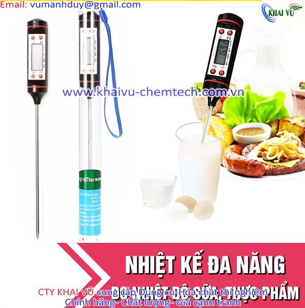 [HCM]Nhiệt kế điện tử đa năng- đo nhiệt độ nước sữa thực phẩm TP101