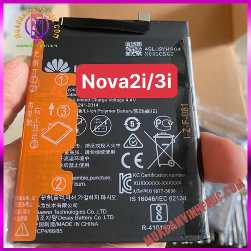 Pin huawei nova 2i / nova 3i / mate 10 lite / nova 2 plus / p30 lite / hb356687ecw,dung lượng 3340mah - mbvp.com