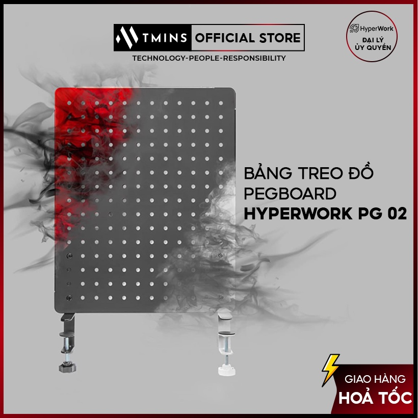 Bảng treo đồ Pegboard HyperWork PG 02 - Hàng Chính hãng