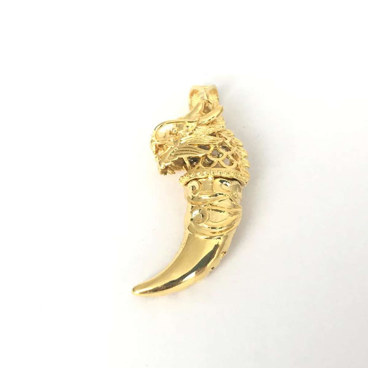MẶT DÂY CHUYỀN NANH RỒNG MẠ VÀNG 24K CAO CẤP