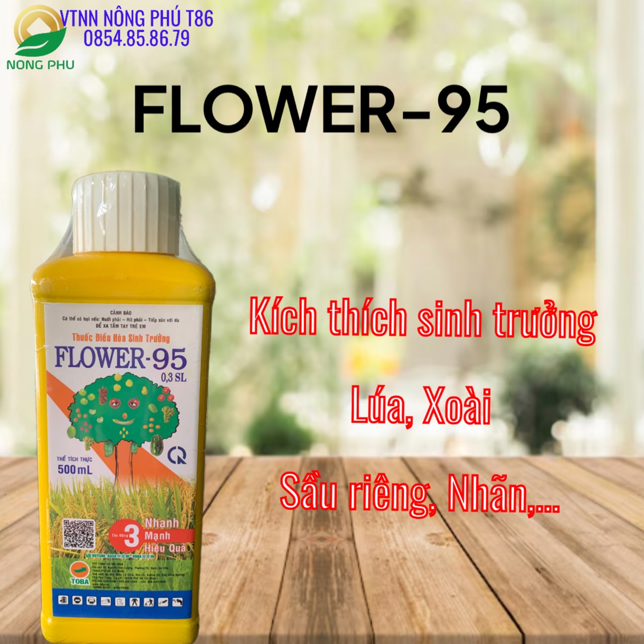 Thuốc điều hoà sinh trưởng flower 95 - vtnn nông phú t86