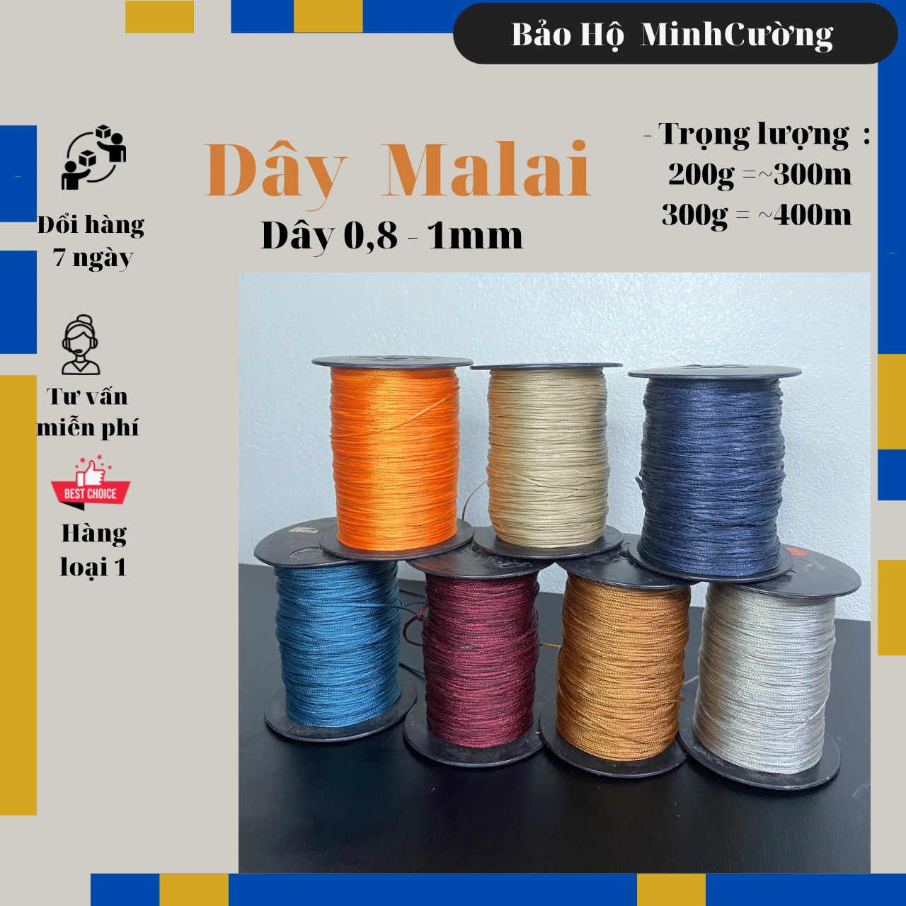 Dây thả diều dây dù malai thả diều mini khổ 1m đến 1,5m quay đầu dây 0,8mm-1mm bao ngon bao xịn nhiều màu
