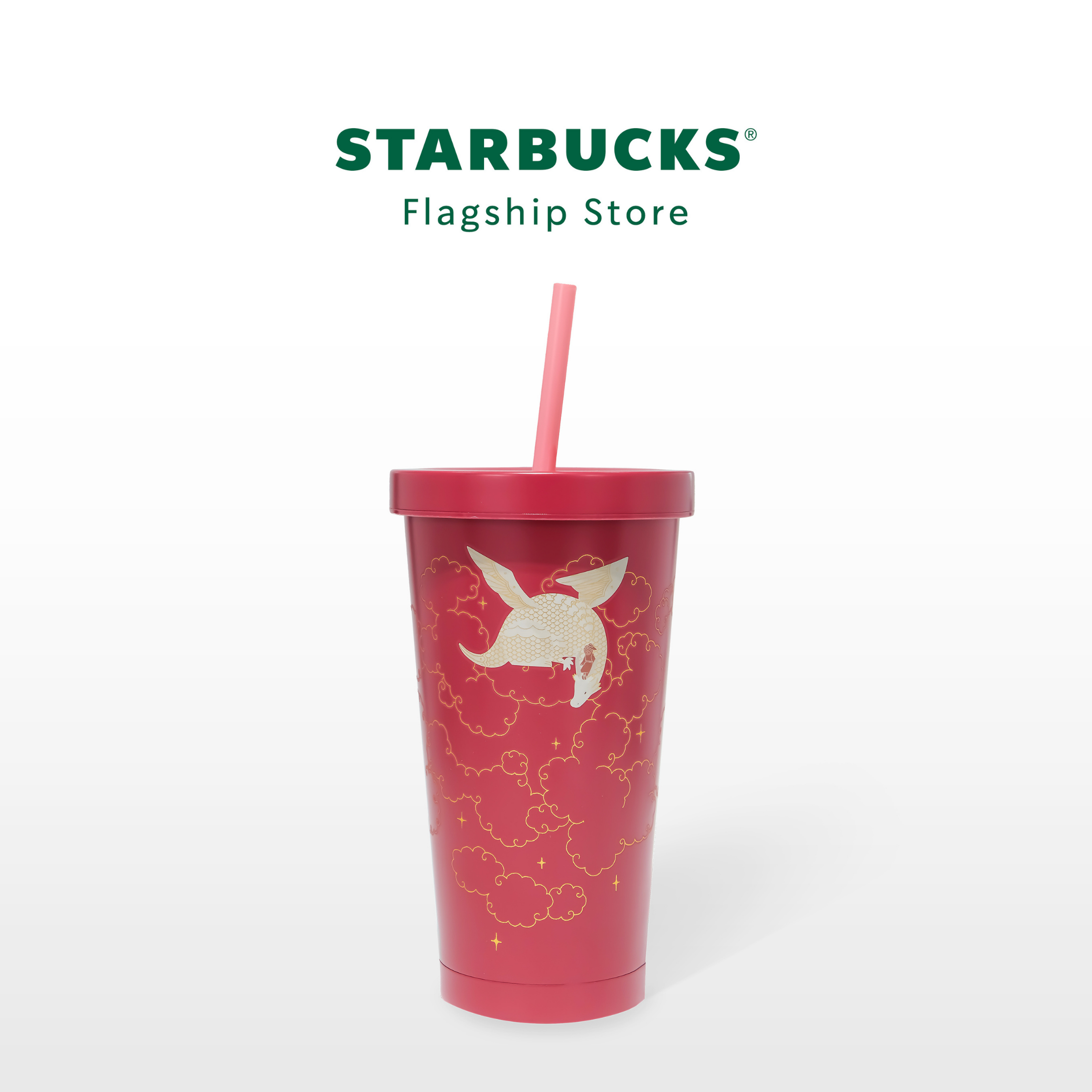 Ly starbucks cold cup 15oz ss dragon n keeper on cloud