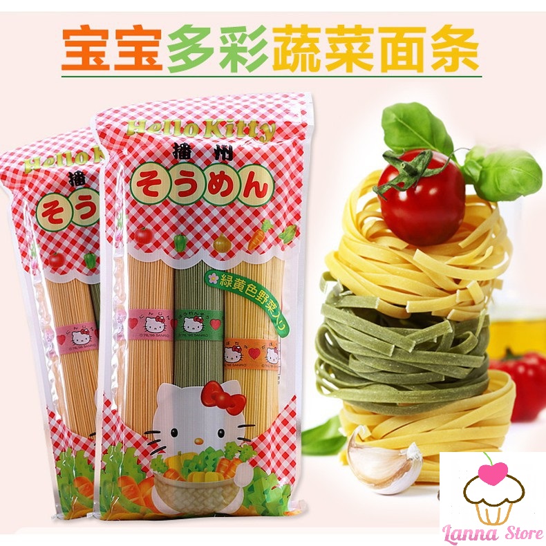 MỲ SOMEN RAU CỦ HELLO KITT gói 300g - Nhật Bản