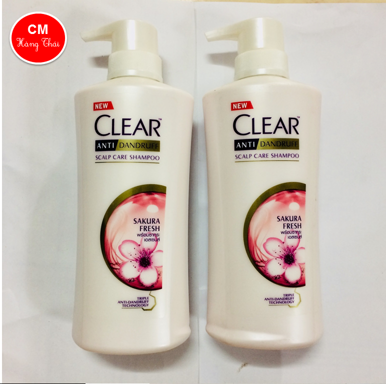 [HCM][ MẪU  MỚI 2023 ] Combo 2 Chai Dầu Gội Sạch Gàu Clear ANH ĐÀO SAKURA Thái Lan