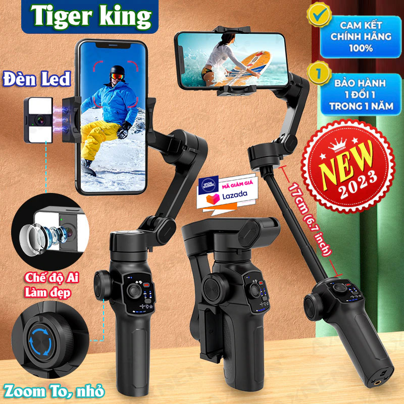 Gimbo chống rung cho điện thoại L9 Gimbal DJI Osmo Mobile 6 Tay cầm chống rung 3 trục dành cho điện thoại có khả năng kéo dài thời dung sử dụng đến 6 giờ