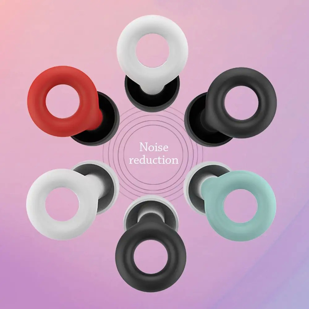 New Silicone Swimming Earplug Sleep Noise Ear Plug Canceling Noise Reduction Supplies Soundproof Noise Canceling Earplugs