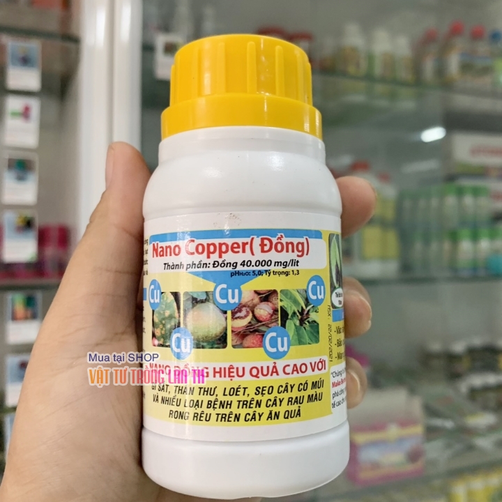 Dung dịch Đồng Nano Copper trị gỉ sắt, thán thư, rong rêu hiệu quả cao