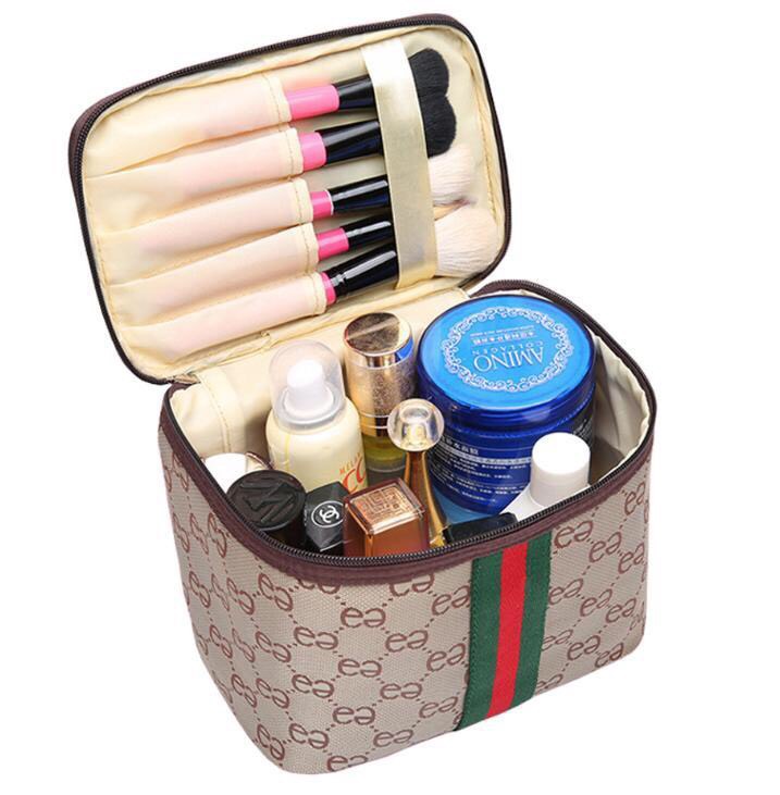 [SIÊU SALE] Túi đựng mỹ phẩm tiện lợi - giỏ đựng mỹ phẩm hình hộp, đựng đồ cá nhân - thiết kế 2 lớp chống thấm nước, sang trọng