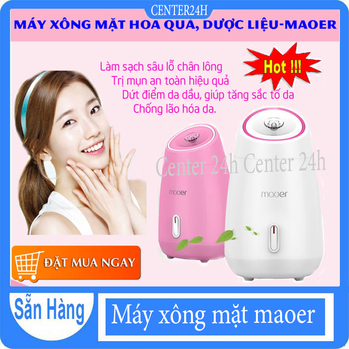 Máy xông mặt hoa quả maoer, máy xông mặt tại nhà, giúp làm sạch da ngăn ngừa mụn da trắng mịn - bảo hành toàn quốc