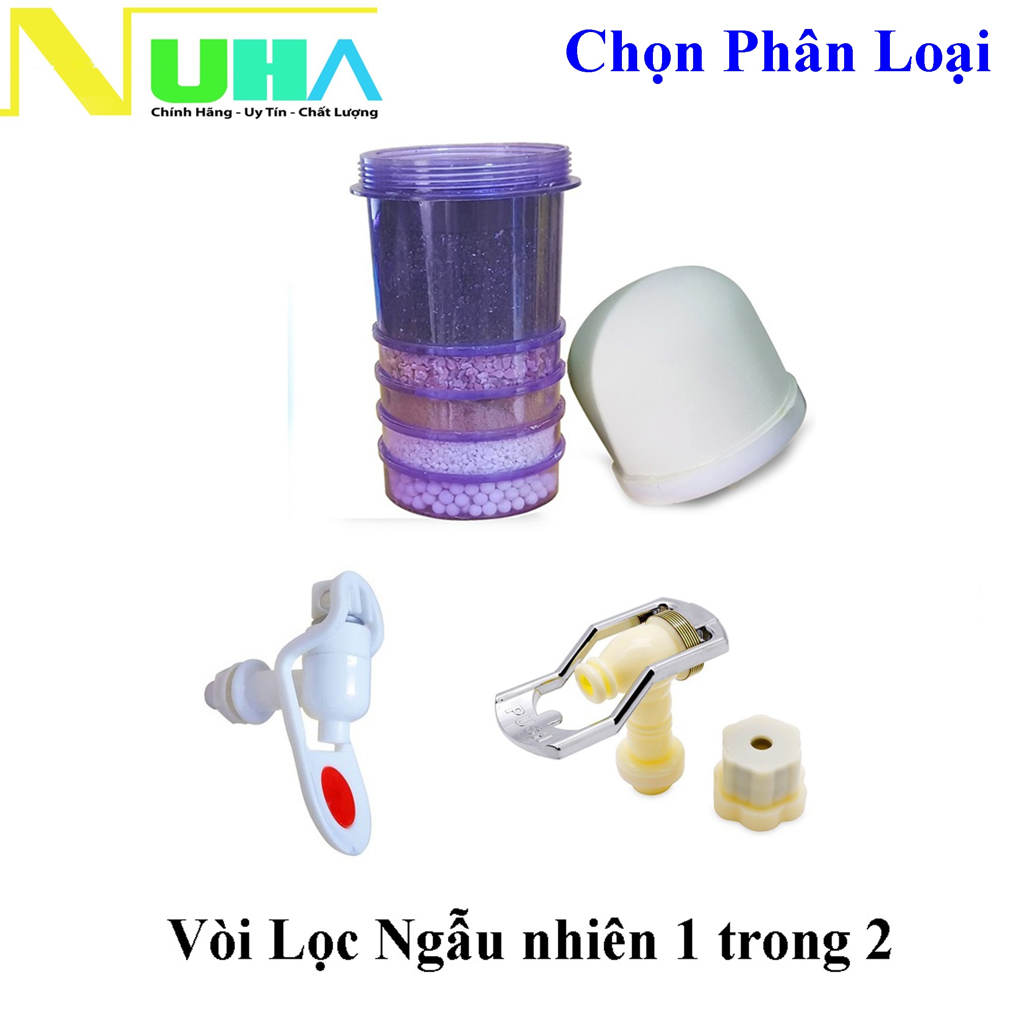 Linh kiện thay thế cho bình lọc nước Hưng Long, One Mom, sứ lọc, trụ lọc 5 tâng, vòi lọc (chọn phân loại từng món tùy nhu cầu )