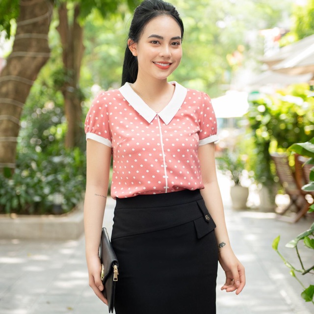 Áo sơ mi thời trang hoạ tiết chấm bi ta863, cam kết hàng đúng mô tả, chất lượng đảm bảo an toàn đến sức khỏe người sử dụng