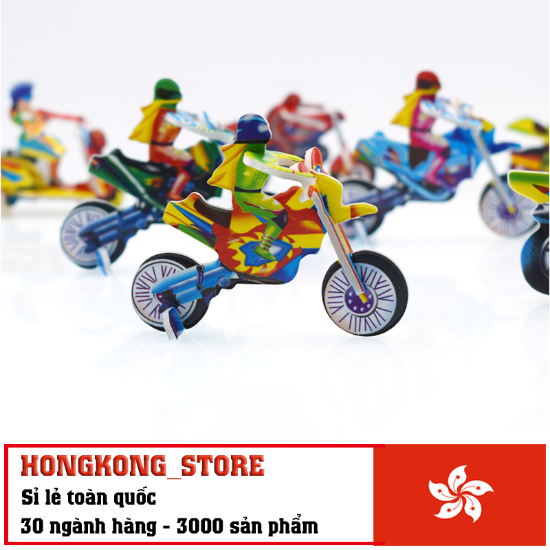 [COMBO 3 Chiếc] Đồ chơi ghép hình mô tô 3D độc đáo - Đồ chơi ghép hình phát triển cho bé