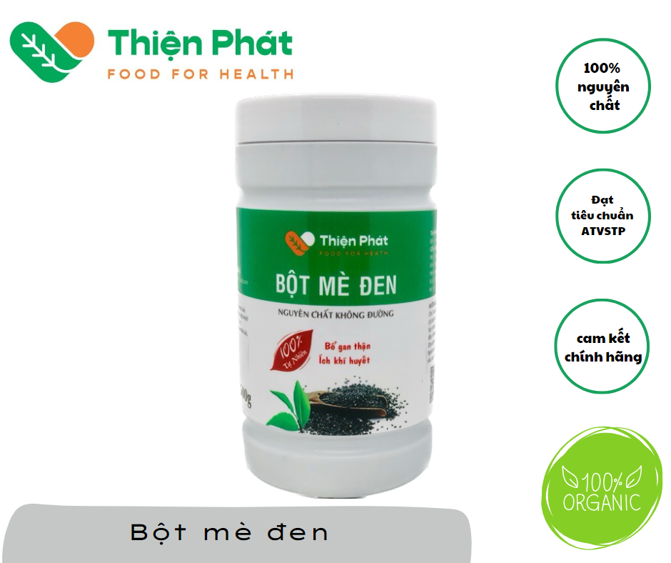 Bột mè đen nguyên chất - mẫu mới thiện phát|1kg
