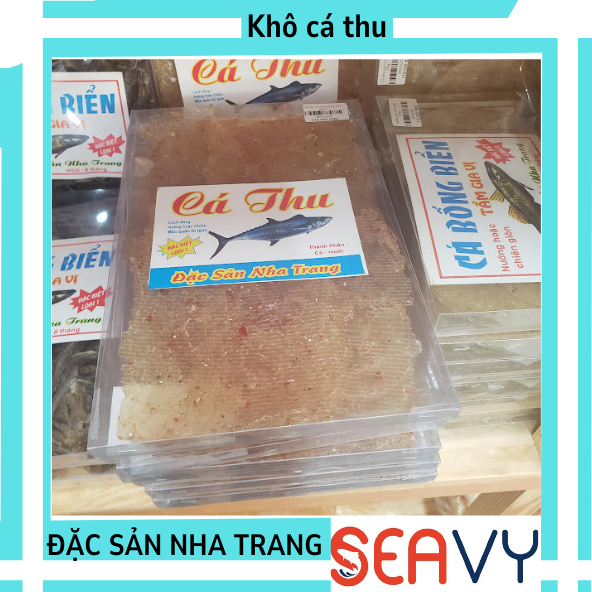 [FREE SHIP] Khô Cá Thu Ớt Vuông, Hộp 250gr - Seavy Đặc Sản Nha Trang[ SEAVY NHA TRANG]