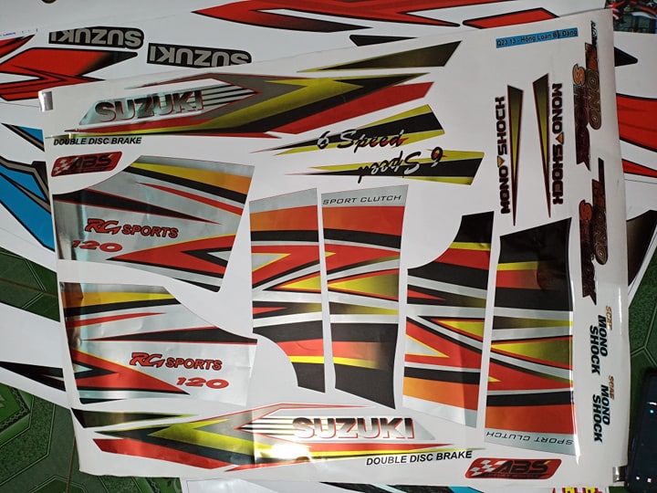 tem rời crom  satria xìpo đặt in