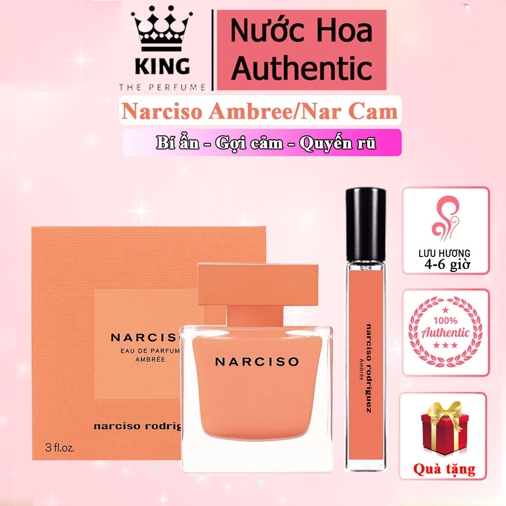 Nước hoa nữ narciso ambree eau de parfum - quyến rũ, tinh tế, chiết 5-10-20ml