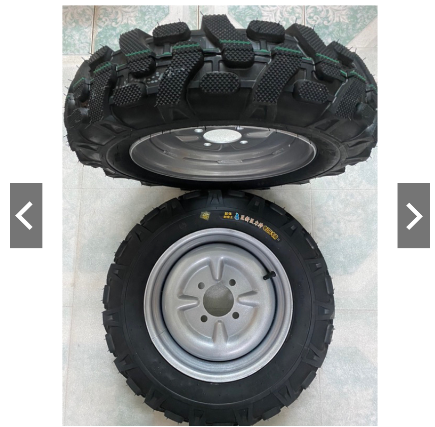 Cặp bánh xe 400-12 gai máy cày ,lốp 8pr tim ốc lazang 7x10 bao gồm 1 lốp,1 săm,1 lazang.tim lỗ mâm vuông 7cm.chéo 10cm
