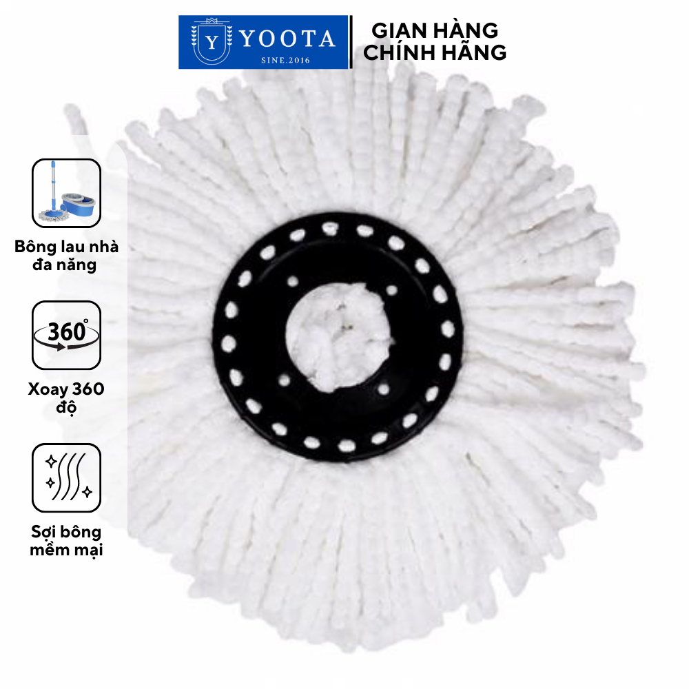 Combo (3- 5) bông lau nhà 360 độ cao cấp phù hợp mọi loại cây lau nhà