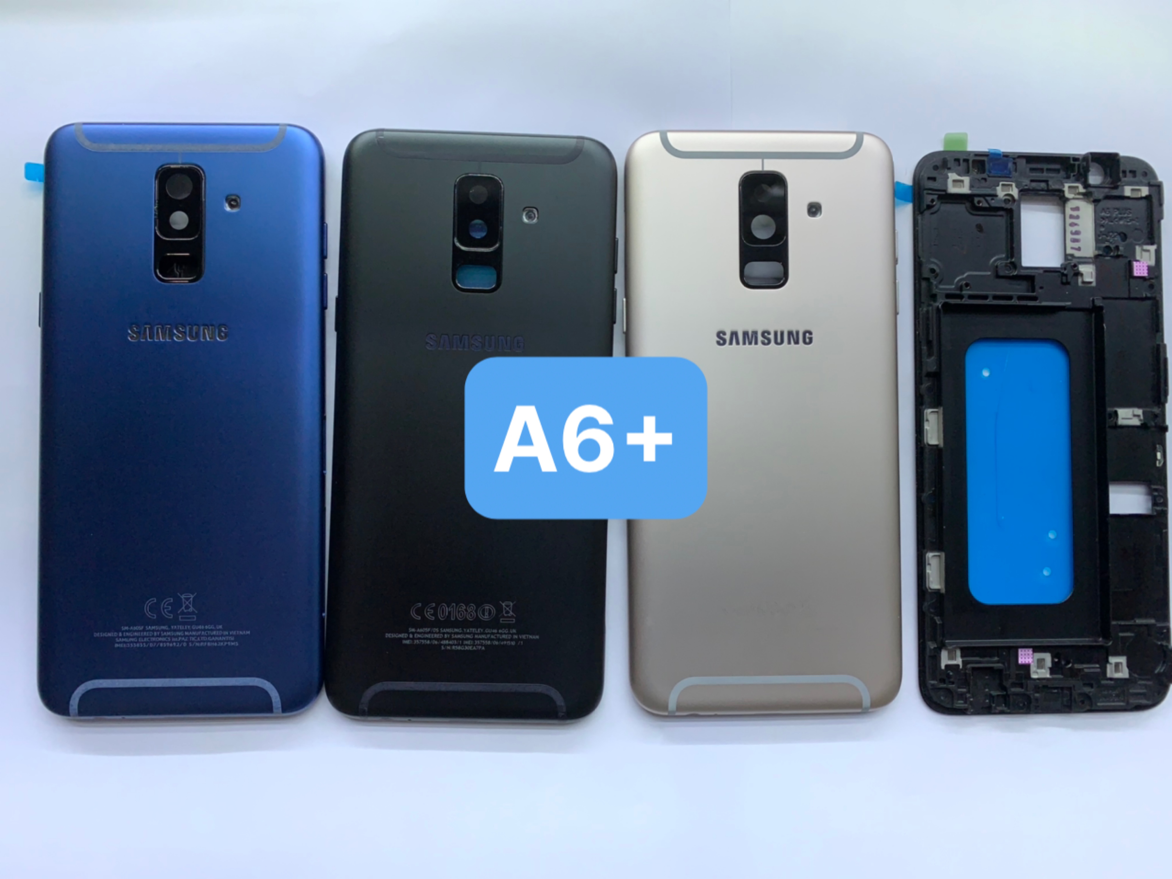 Bộ Vỏ, Lưng vỏ, Khung xương điện thoại zin samsung A6 plus / A6+