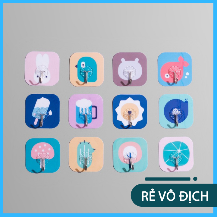 Combo 5-10 móc dán 3d loại to dày siêu dính, siêu chịu lực