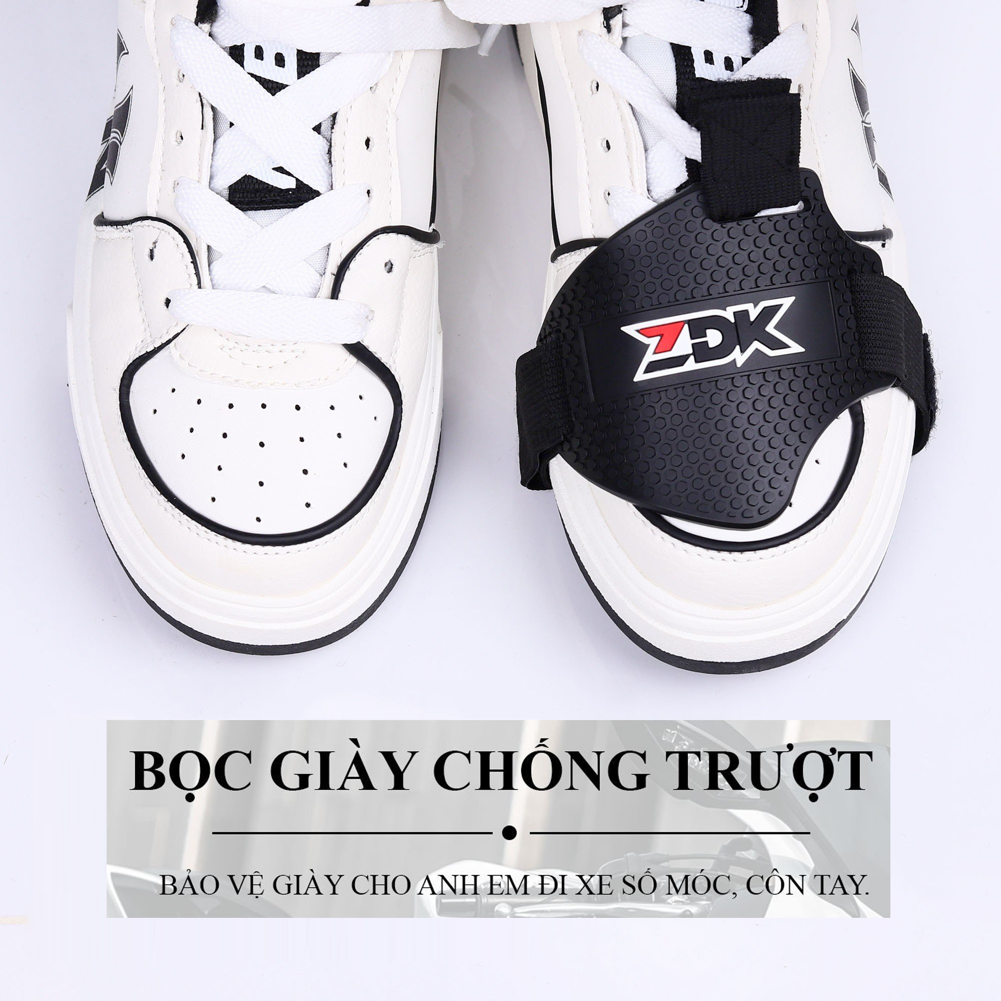 Miếng lót bảo vệ mũi giày ZDK, đệm cao su bọc mũi giày chống trầy cho anh
