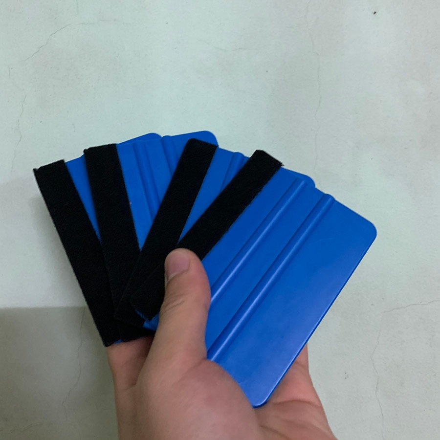 Dụng cụ miếng gạt nhựa lá nhựa gạt bọc dán vuốt decal đề can xe hơi ô tô chuyên dụng