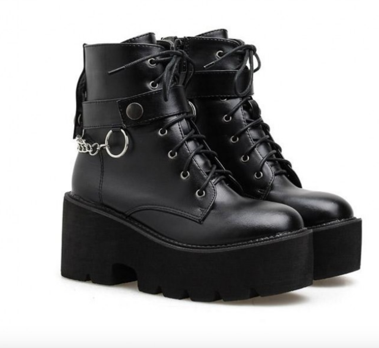 Boot cột dây đế bảng kèm móc xích siêu cá tính gbn70
