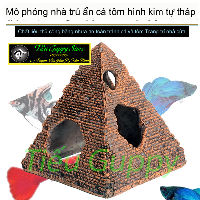 Mô hình kim tự tháp - trang trí bể cá cảnh, tiểu cảnh, bonsai v....v......