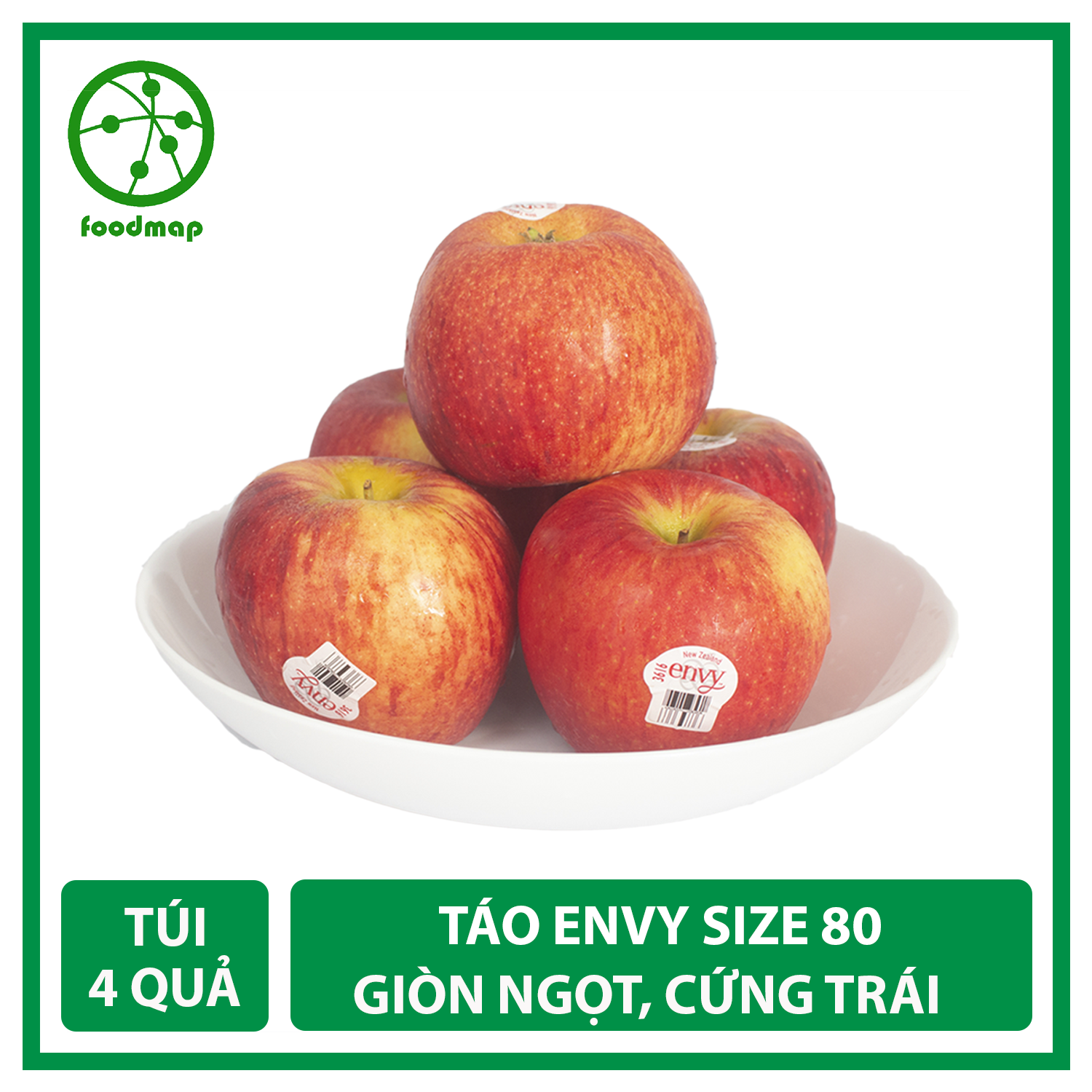 Táo Envy New Zealand Cứng, Giòn, Ngọt Size 100-110 - Foodmap