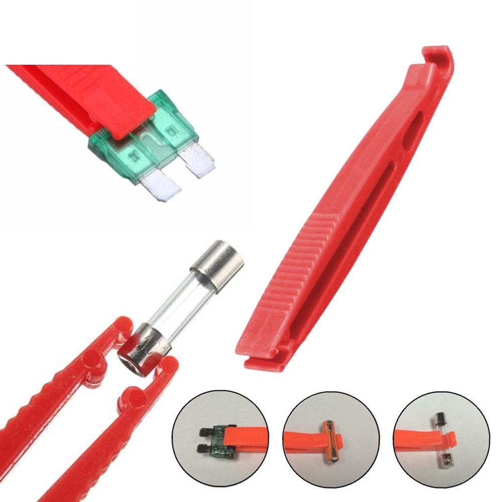 Set 2 kẹp cầu chì ô tô , cầu chì kéo (Đỏ , Vàng) - Dụng cụ tháo gỡ cầu chì mini