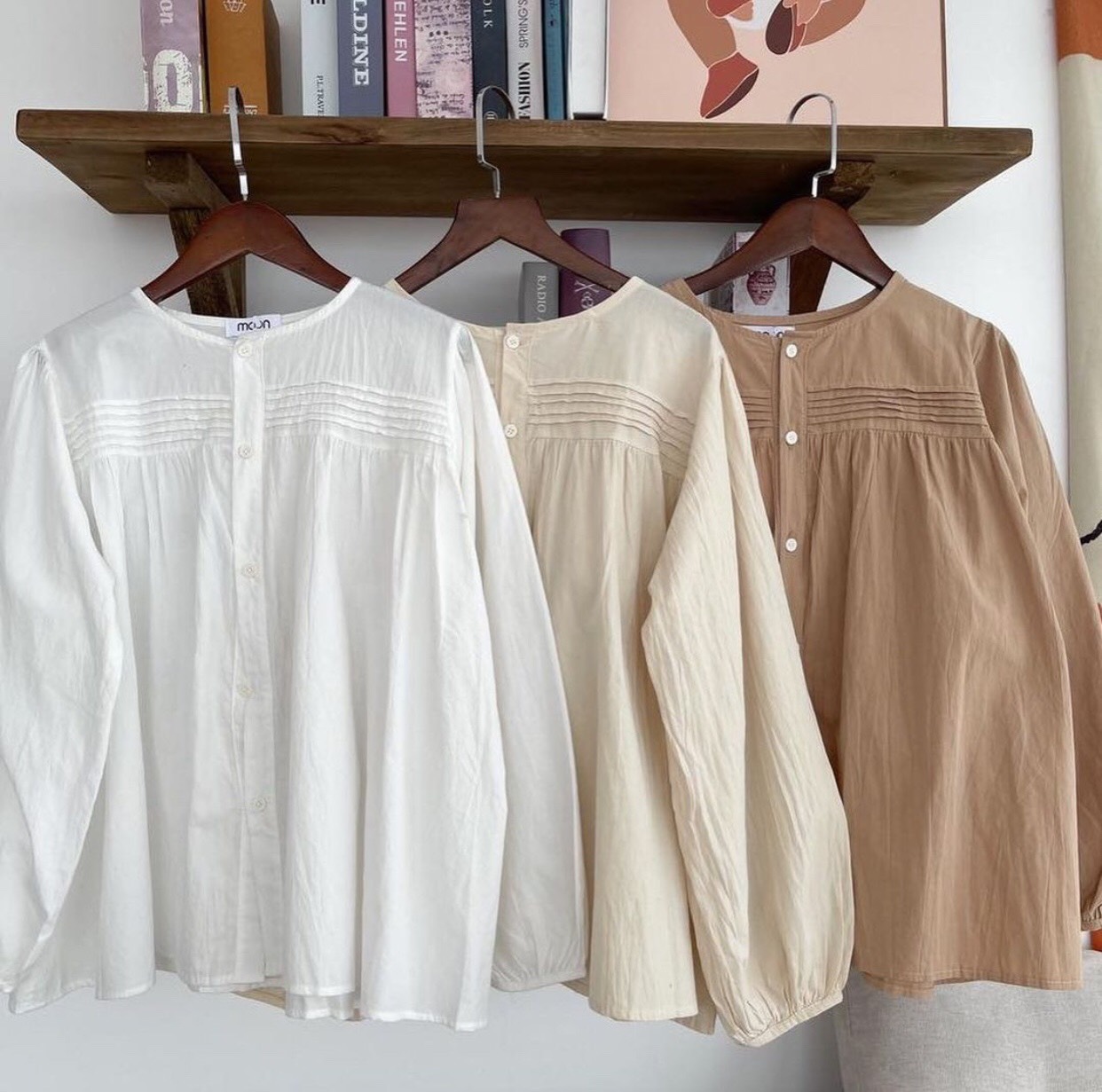 Áo sơ mi nữ form rộng nana store