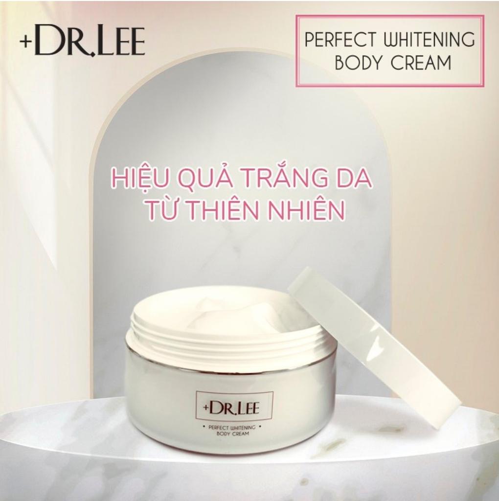 Kem body trắng da dưỡng ẩm phân tử nước perfect whitening body cream +dr.lee 200g-hàng chính hãng