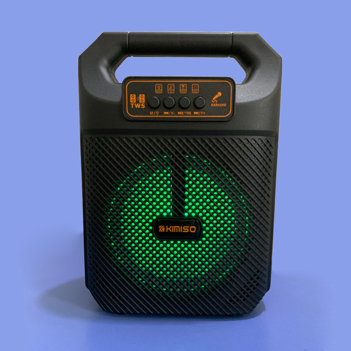 Loa Bluetooth Karaoke Kimiso QS 3607 Loa Mini Hát Karaoke Có Đèn Led Nhấp Nháy