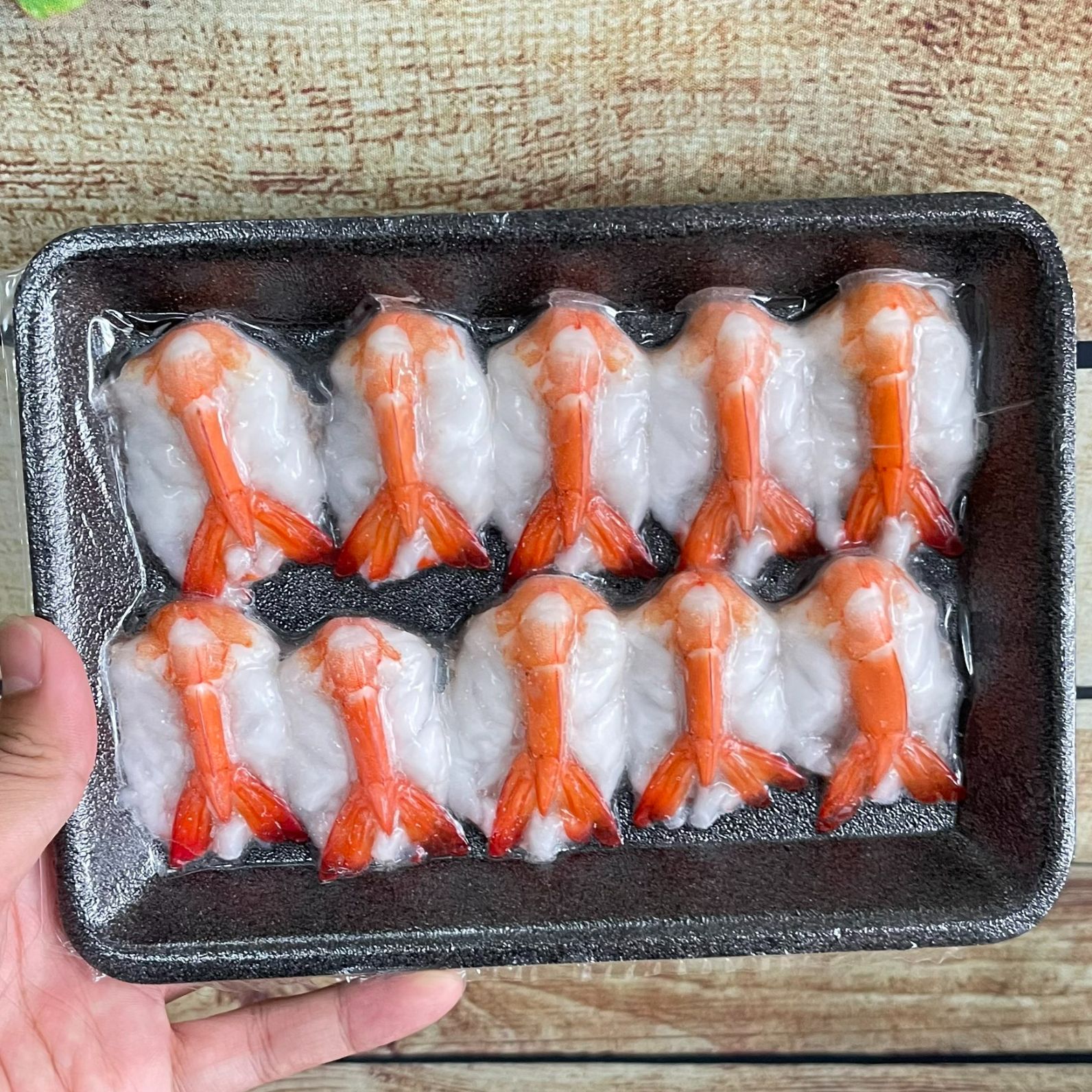 Tôm Sushi Ebi xẻ bướm (10 con) khay 80G đông lạnh