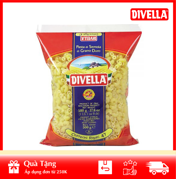 Nui Divella Chifferini Rigati Số 47