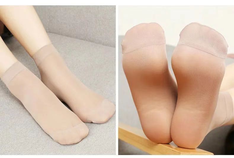 Combo 10 đôi tất da ngắn ,mỏng, mềm mại dành cho bạn nữ 4