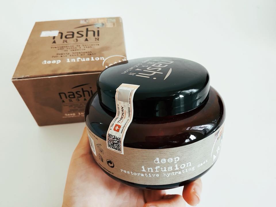 Dầu hấp phục hồi tóc nát Nashi Argan 500ml siêu mềm mượt