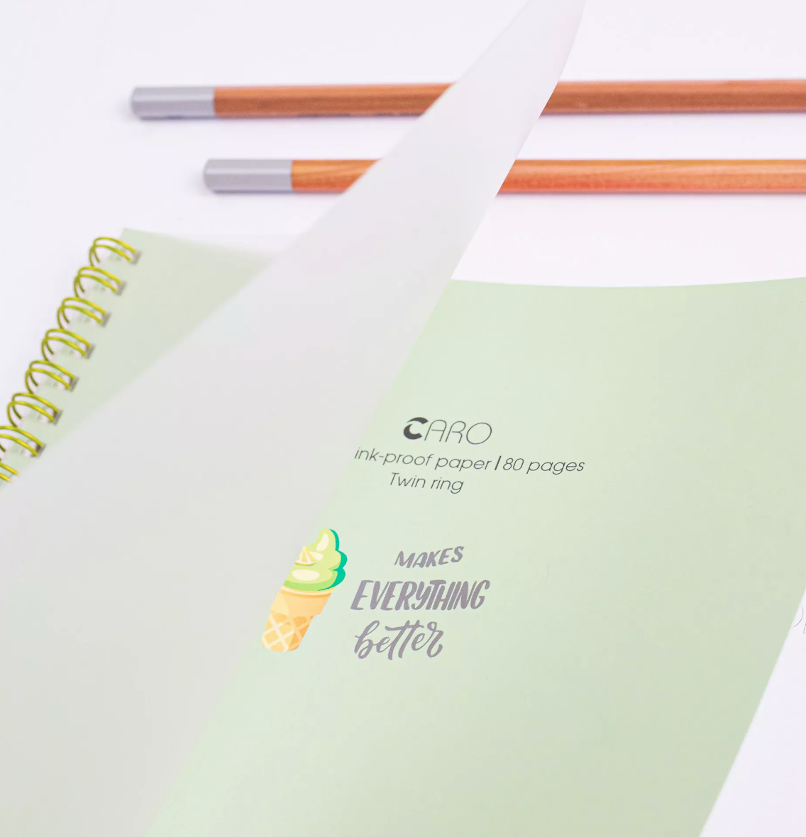 Vở B5 Klong 120 trang caro lò xo kép bìa nhựa Pastel - Sổ Klong MS 575-VPPKLONG