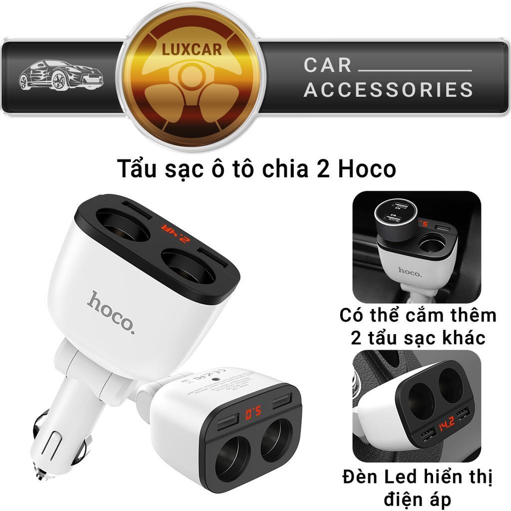 Tẩu sạc oto hoco z29 3 cổng sạc - củ sạc ô tô cốc sạc xe hơi loại xịn ( bảo hành 12 tháng )