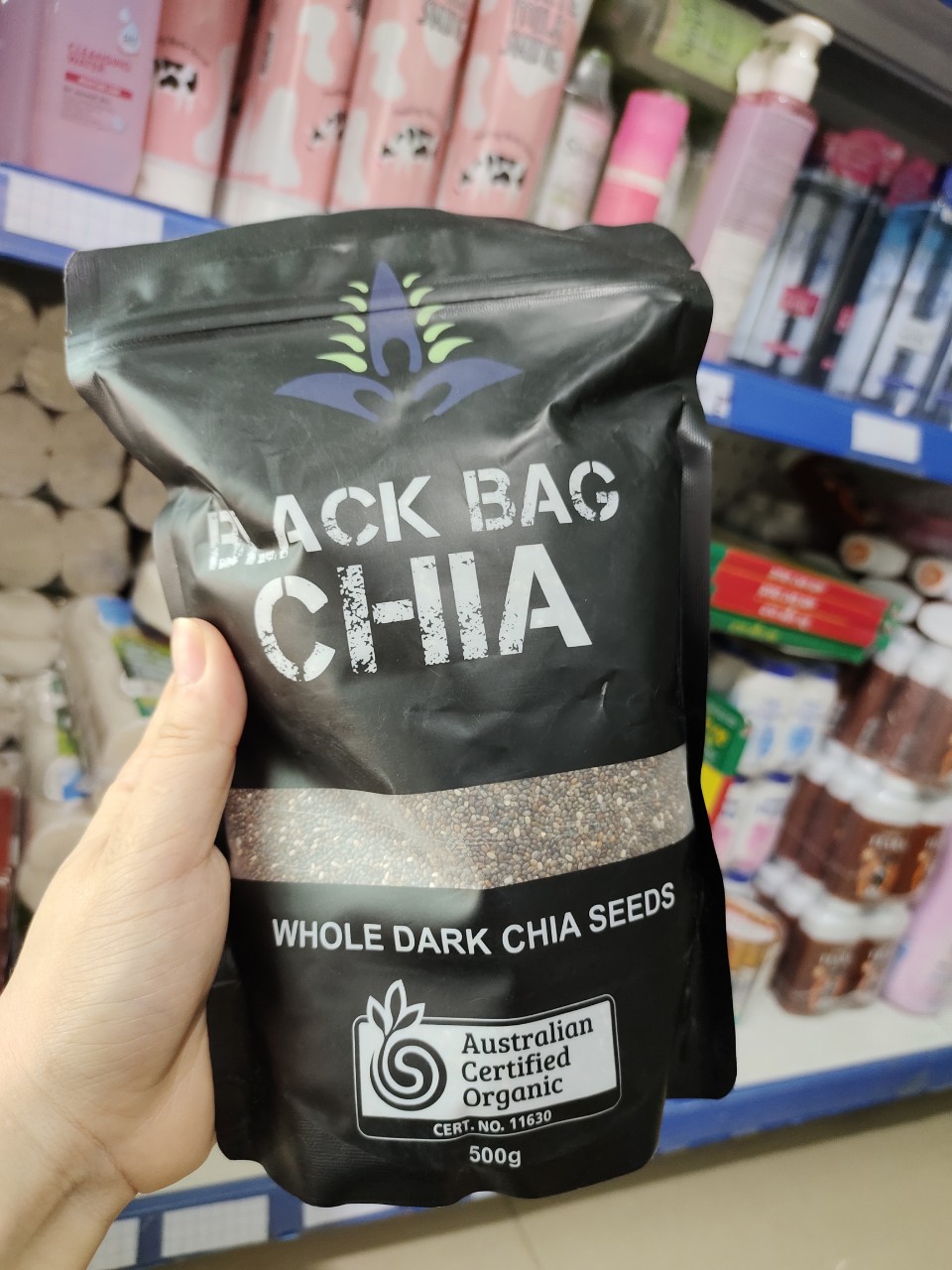 Hạt chia đen úc black bag túi 500g