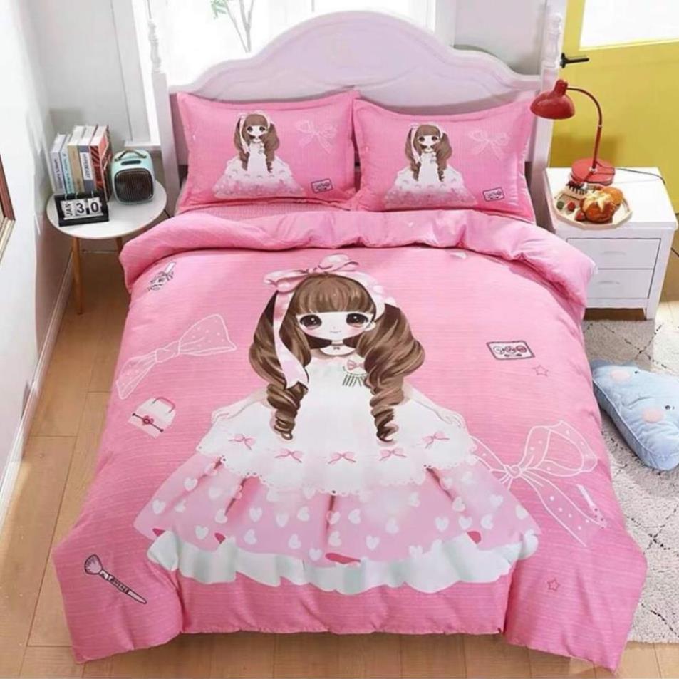 Bộ chăn ga gối đệm cute tina siêu đáng yêu cho bé - tổng kho ga gối ama