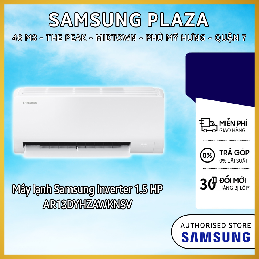 Máy lạnh Samsung Inverter 1.5 HP AR13DYHZAWKNSV