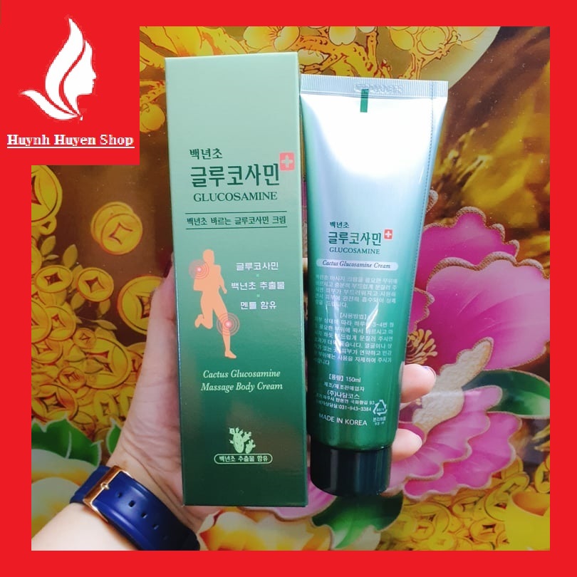 [Auth-Giá Sỉ] Dầu Lạnh Hàn Quốc glucosamine mát xa giảm đau mát lạnh tuýp 150ml date mới
