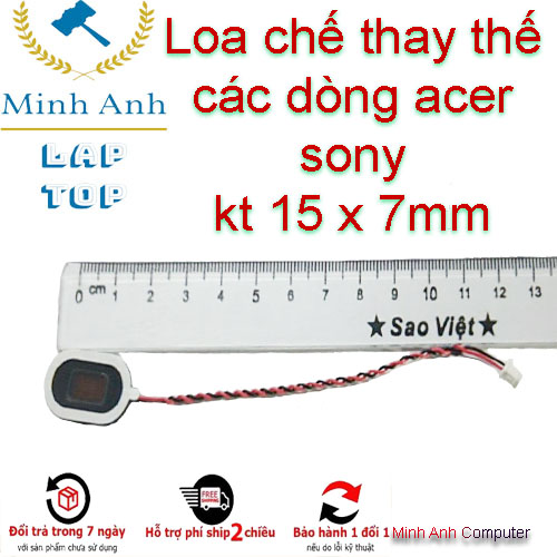 loa chế laptop loại bé - KT 15 x 7mm