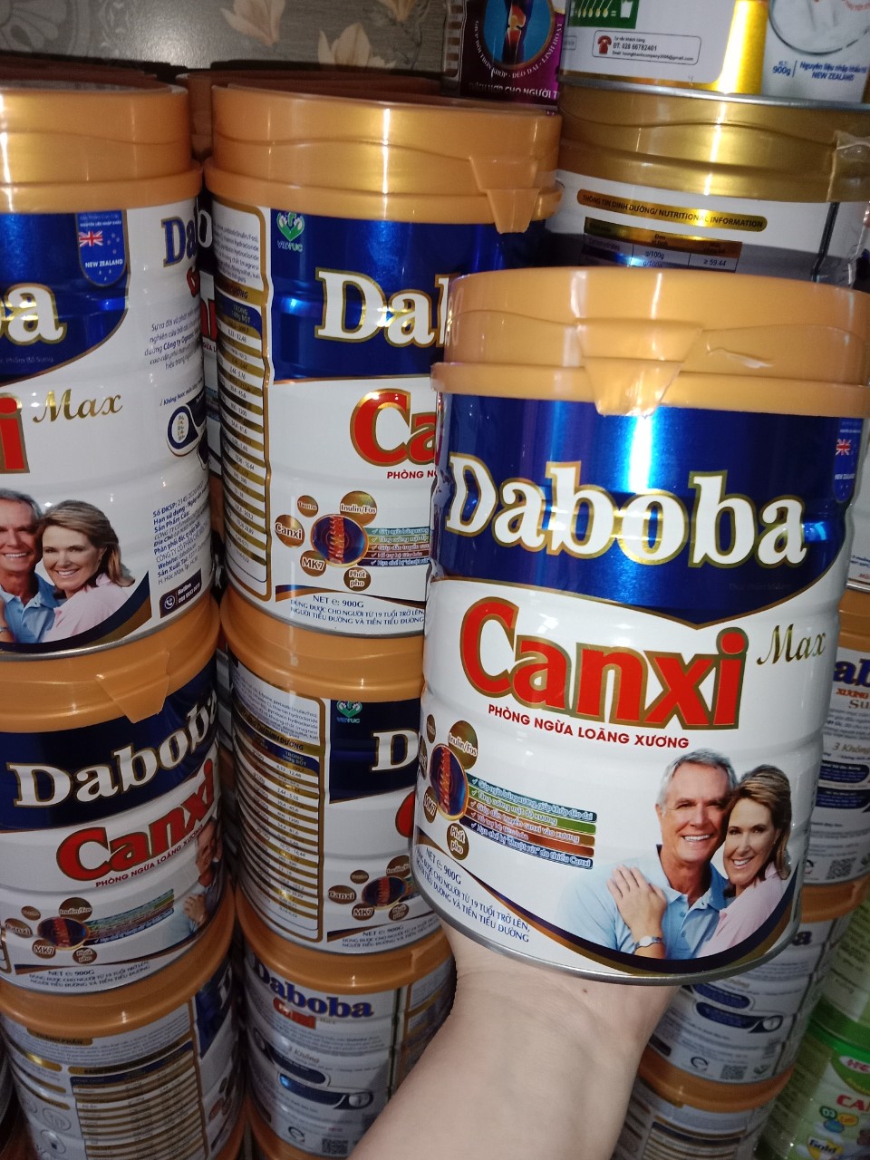 Sữa Cho Người Già Loãng Xương, Bổ Sung Canxi Hàm Lượng Cao, Tăng Cường Sức Khỏe Daboba Canxi Max 900g