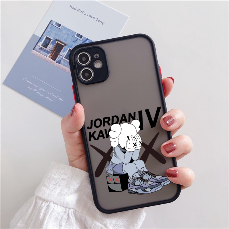 Ốp iphone - Ốp lưng viền nhám Kaws x Jordan 6s/6plus/6splus/7/8/7plus/8plus/x/xs/xs max/11/11promax